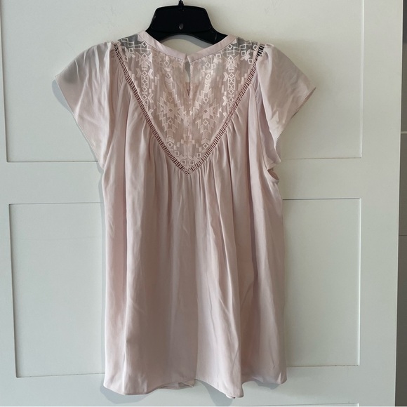 Rebecca Taylor geo Aztec embroidered flutter sleeve blouse top 15671 - Picture 5 of 10